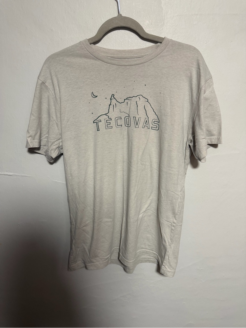 Tecovas Cream Short Sleeve Tee with Mountain Graphic